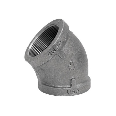 Anvil Anvil 3/8 in. FPT X 3/8 in. D FPT Black Malleable Iron 45 Degree Elbow 8700126108
